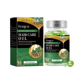 Hoegoa Black Castor Oil Nourishing Hair Care Capsule Hair Care Oil Gently Nourishes And Softeningly s Dry Hair
