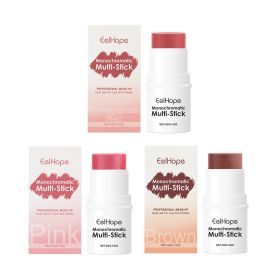 Eelhope 3-In-1 Color Stick Brightening And Colorizing Long-Lasting Long-Lasting Moisturizing Blush Eyeshadow