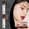 Eelhope(Black) Four-Prong Eyebrow Pencil Micro-Prong Applicator Waterproof And Sweat Resistant Long-Lasting Eyebrow Pencil Moisturizes And Nourishes M