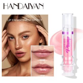 PLUMP POUT Lip Plumping Booster Gloss High Shine for Plumper Looking Lips Extreme Shine Crystal Volume Lip Oil Cosmetics Makeups (Color: 04)
