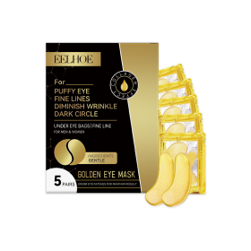 EELHOE Gold Firming Eye Mask Lightens Fine Lines, Dark Circles, Moisturizes And Moisturizes, And Firms The Skin Around The Eyes (Option: 2pcs)